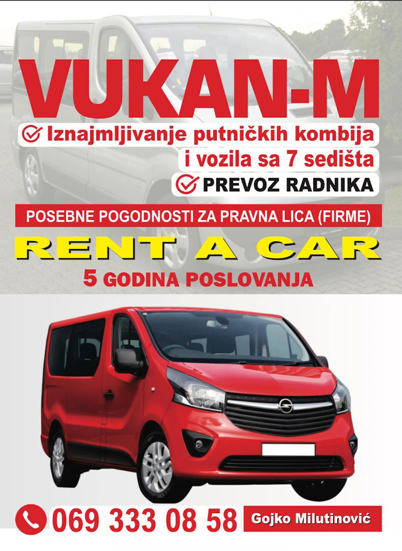 Rent a car Vukan-M
