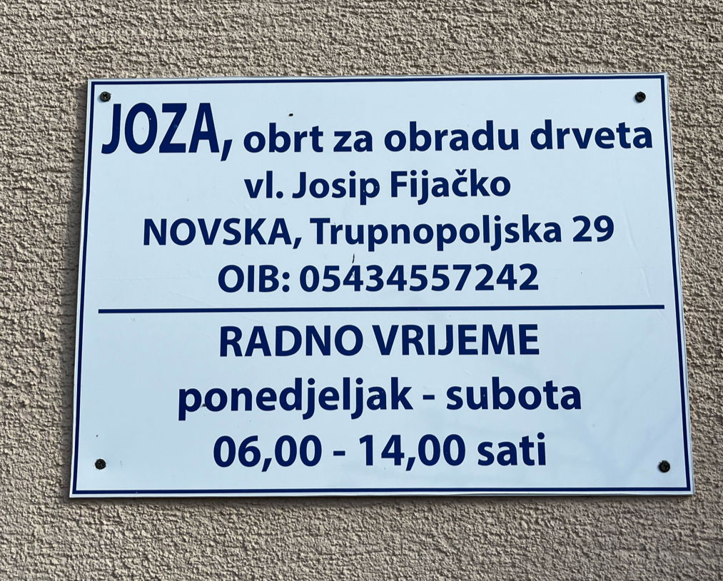 Joza obrt za obradu drveta