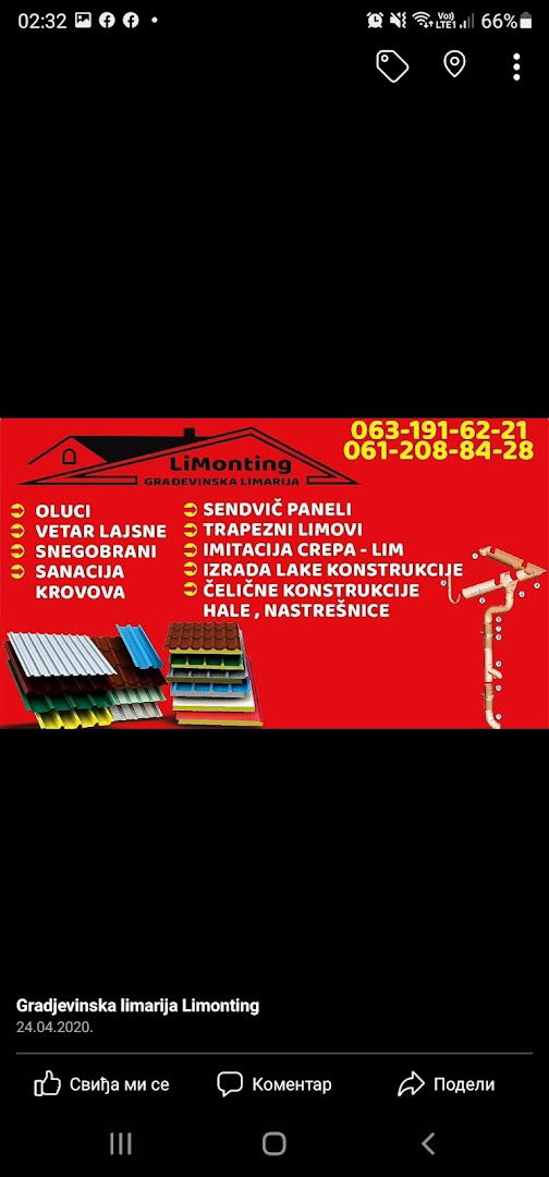 Gradjevinska limarija Limonting