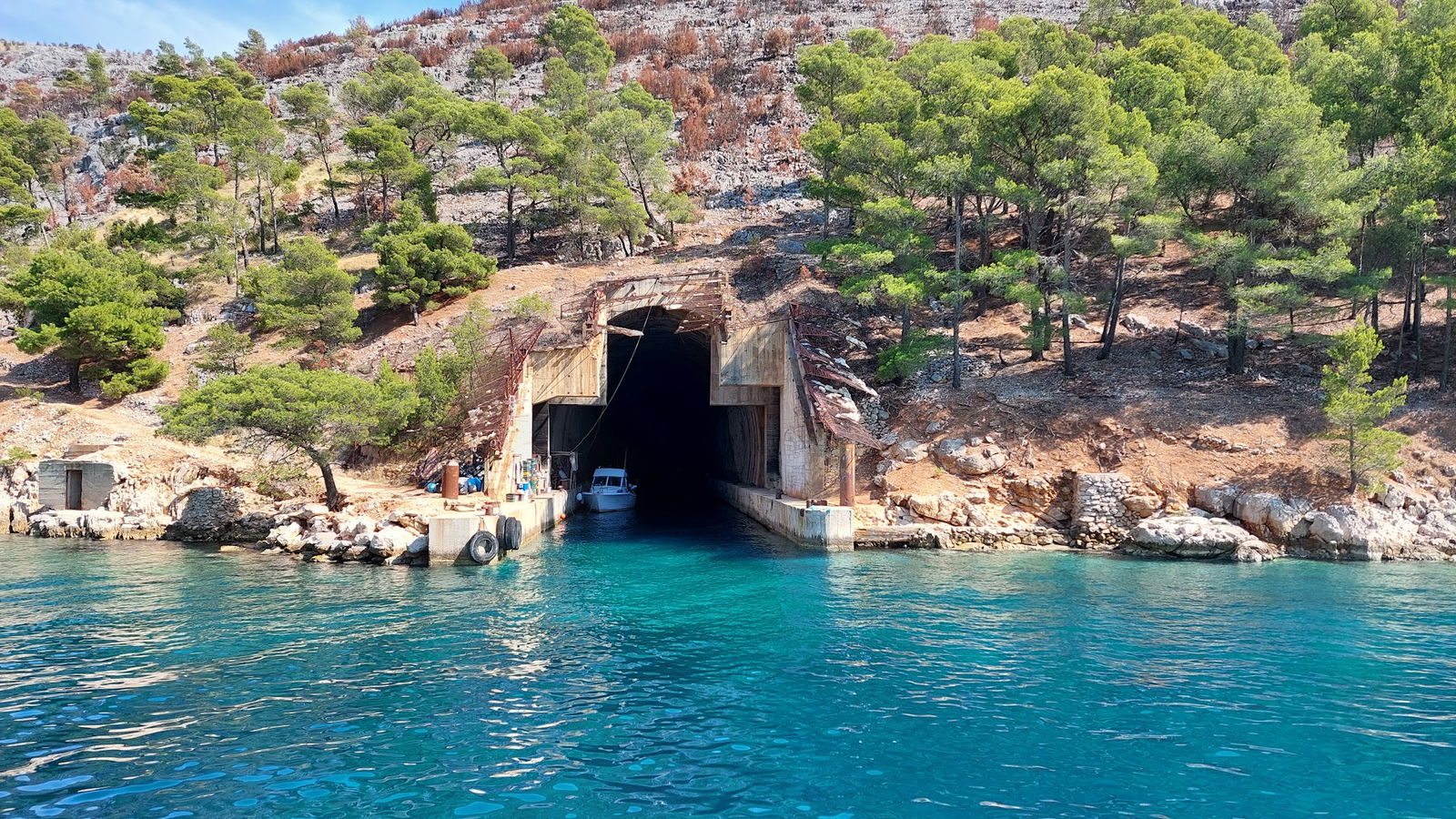 Underground Yugoslavia naval dock