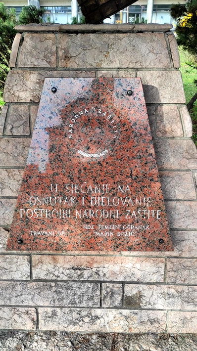Monument to Narodna Zaštita Paramilitary Force
