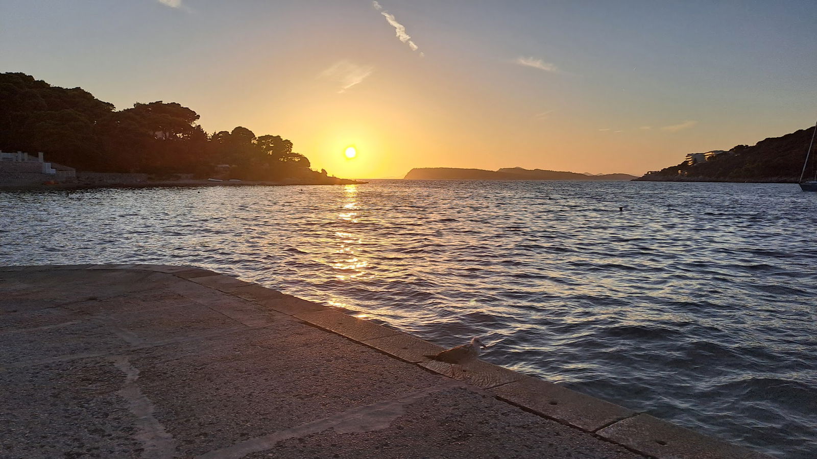Uvala Lapad sunbathing