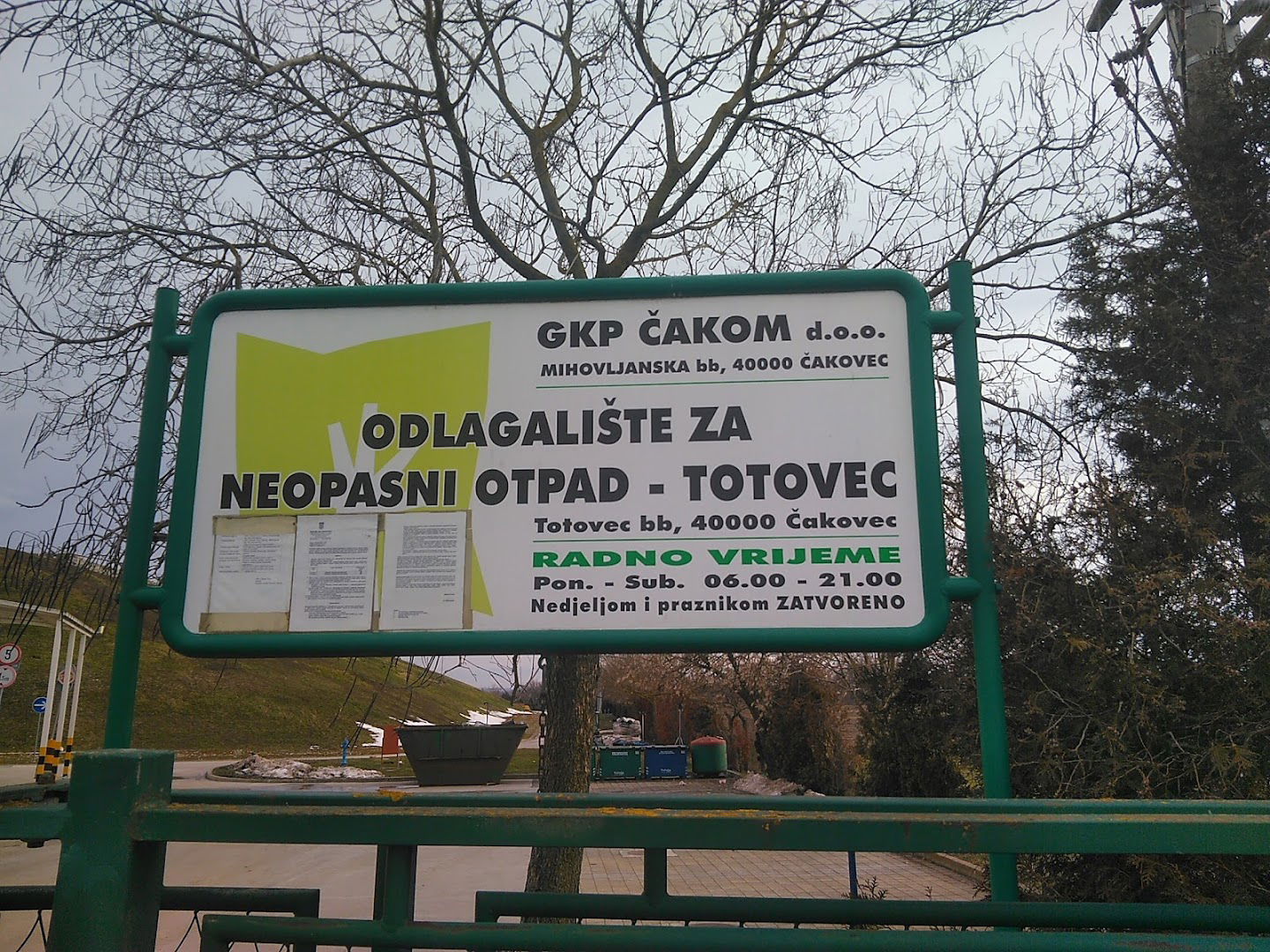 GKP Čakom d.o.o., Odlagalište za neopasni otpad Totovec