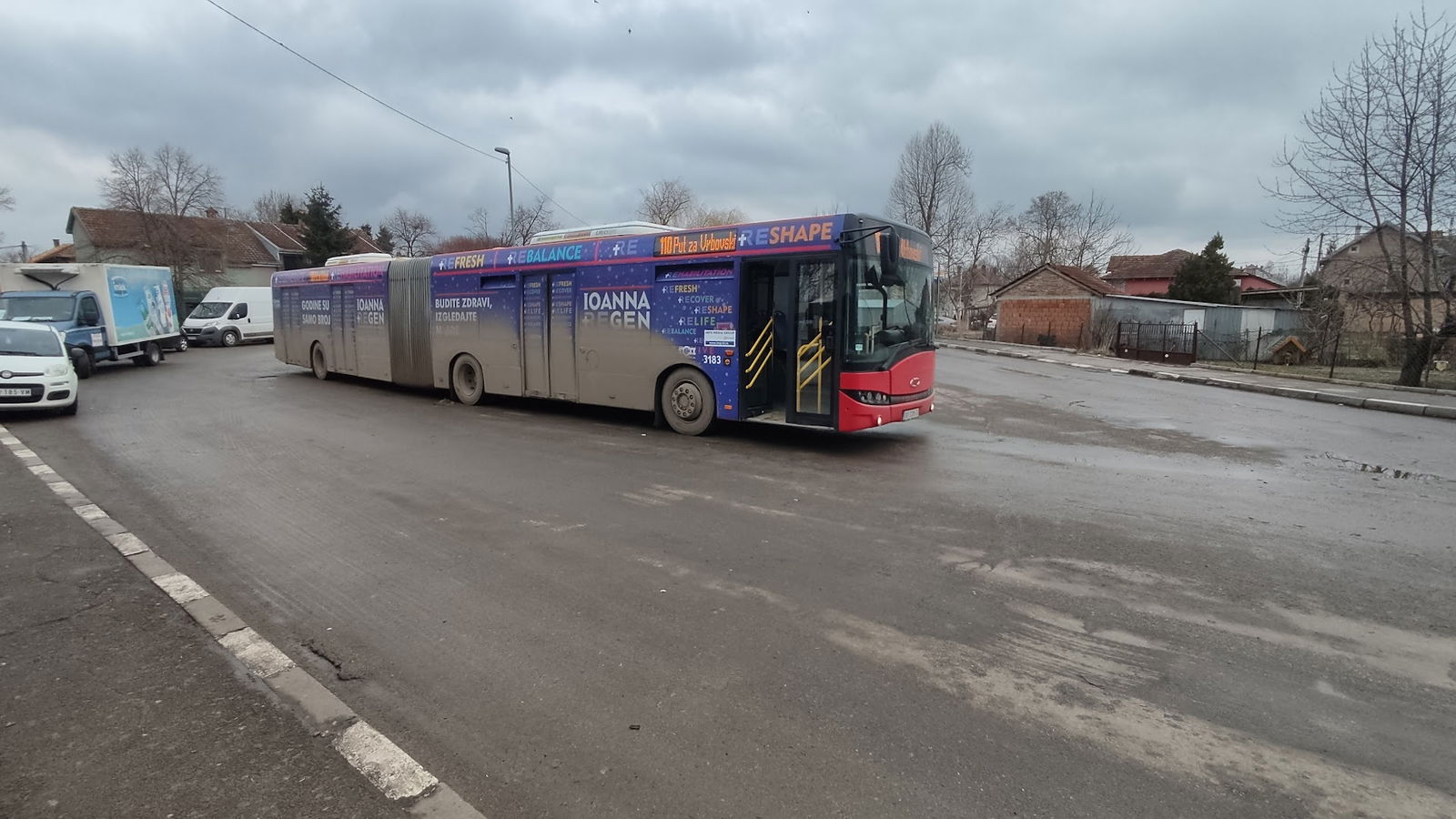okretnica autobusa na linijama