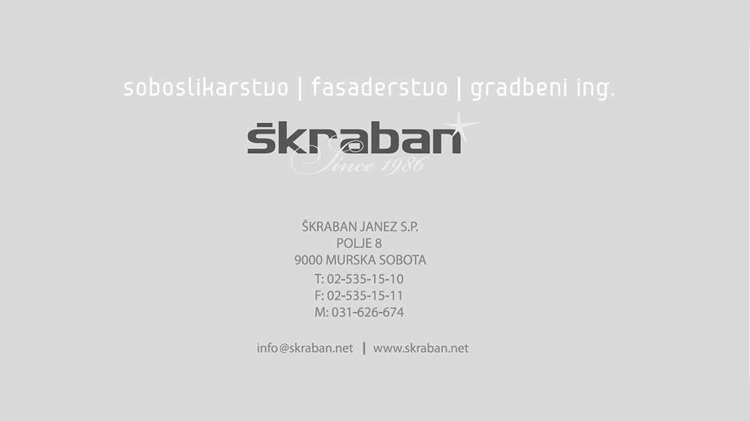 Soboslikarstvo-Fasaderstvo, Škraban Janez s.p.