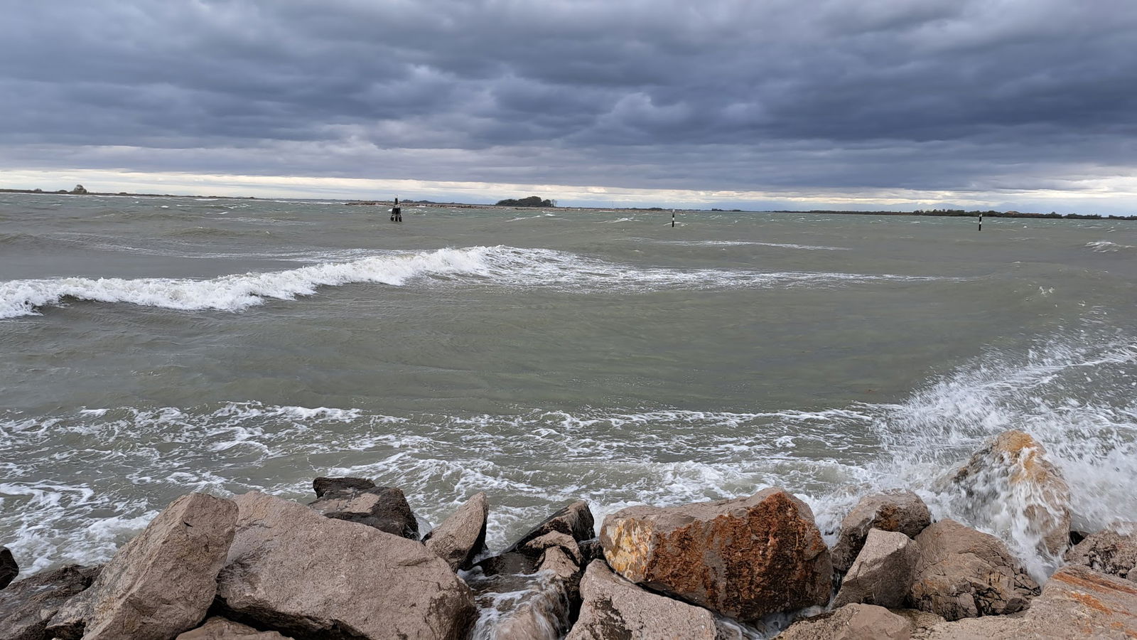 Dam and the seafront Nazario Sauro