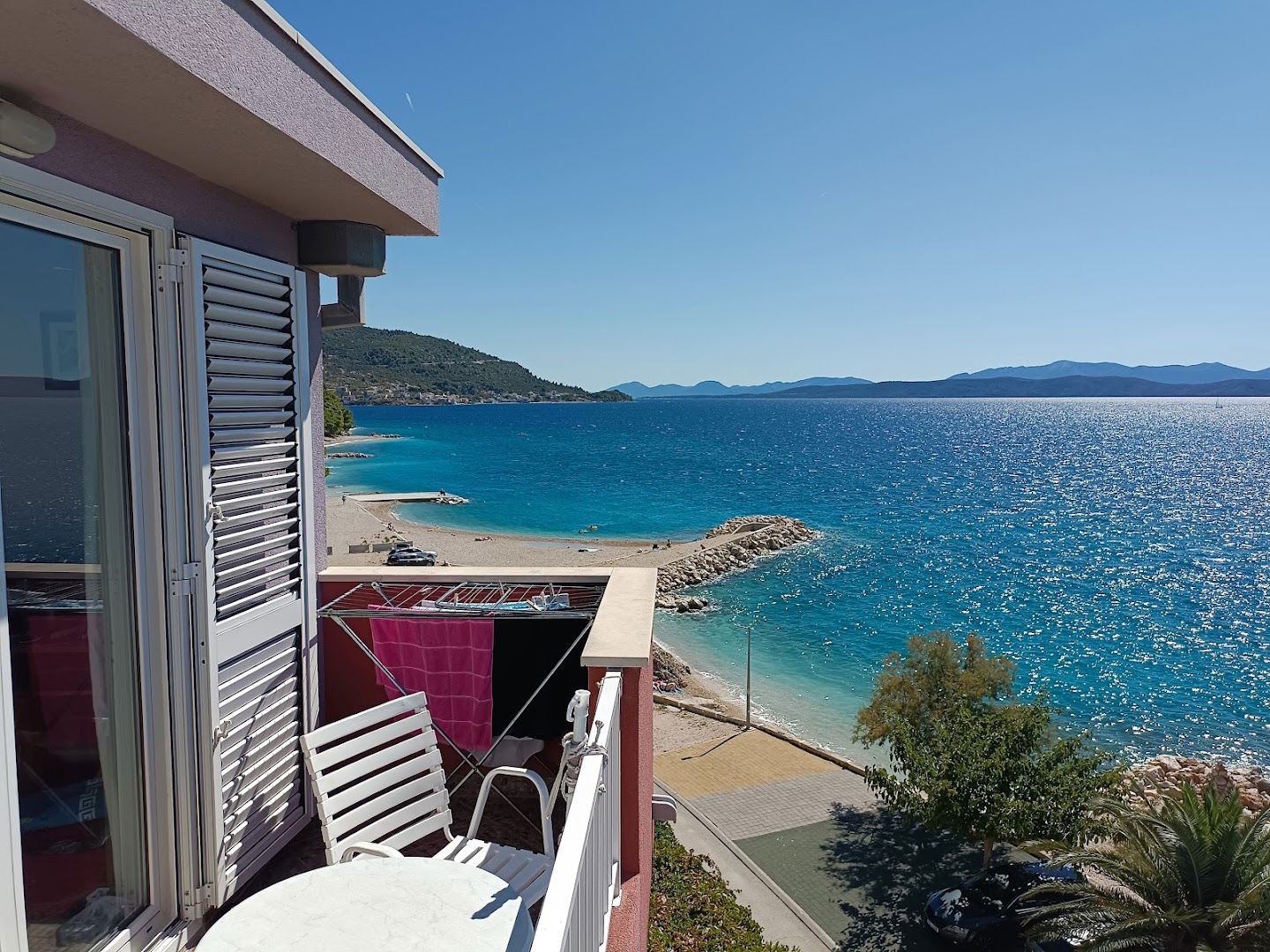 Room in Podgora with sea view, balcony, air conditioning, Wi-Fi (214-9)