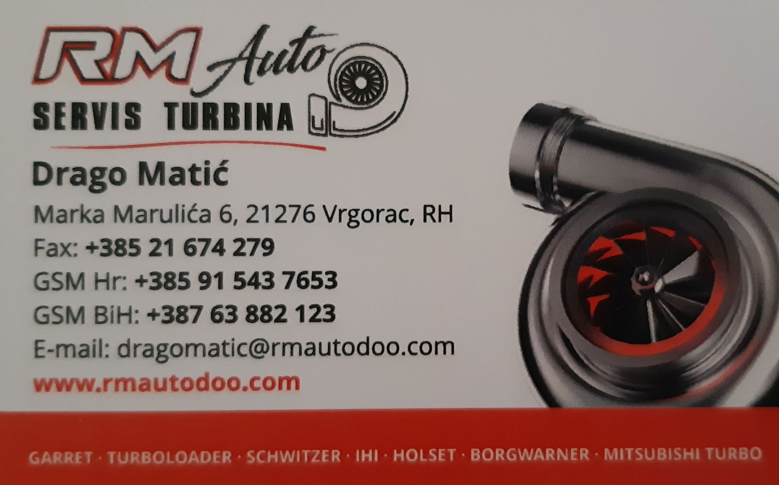 Turbo servis R&M Auto -Vrgorac