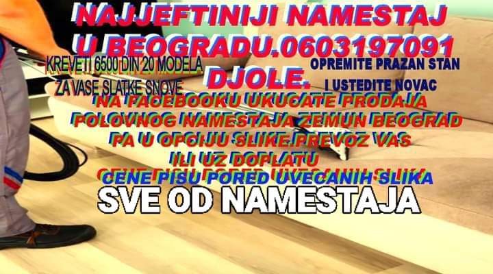 Prodaja polovnog namestaja Zemun Beograd na Facebooku