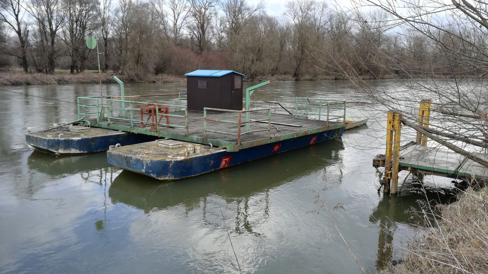 Skela preko Mure Miklavec