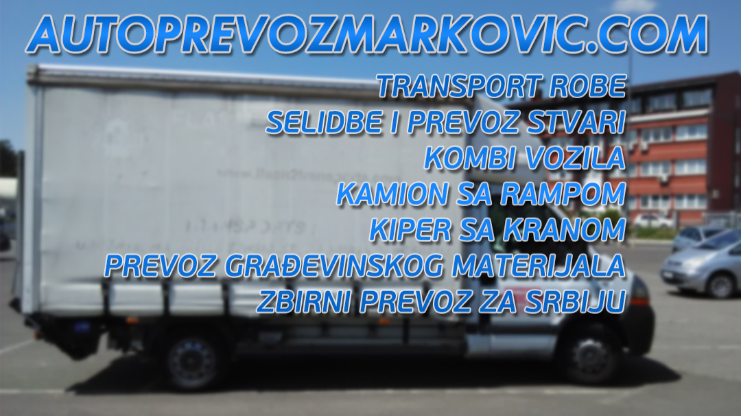 Kombi prevoz Marković autoprevoznik