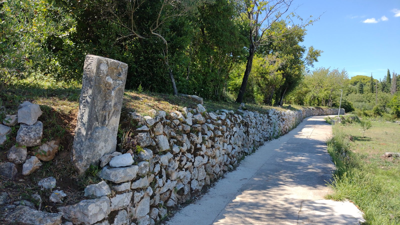 Old stone with Jesus