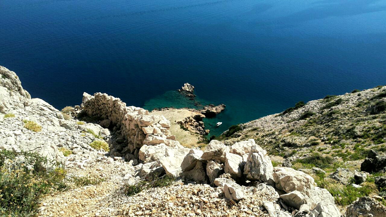 Dry stone walls on Rab