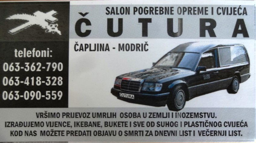 Pogrebne usluge Čutura Čapljina