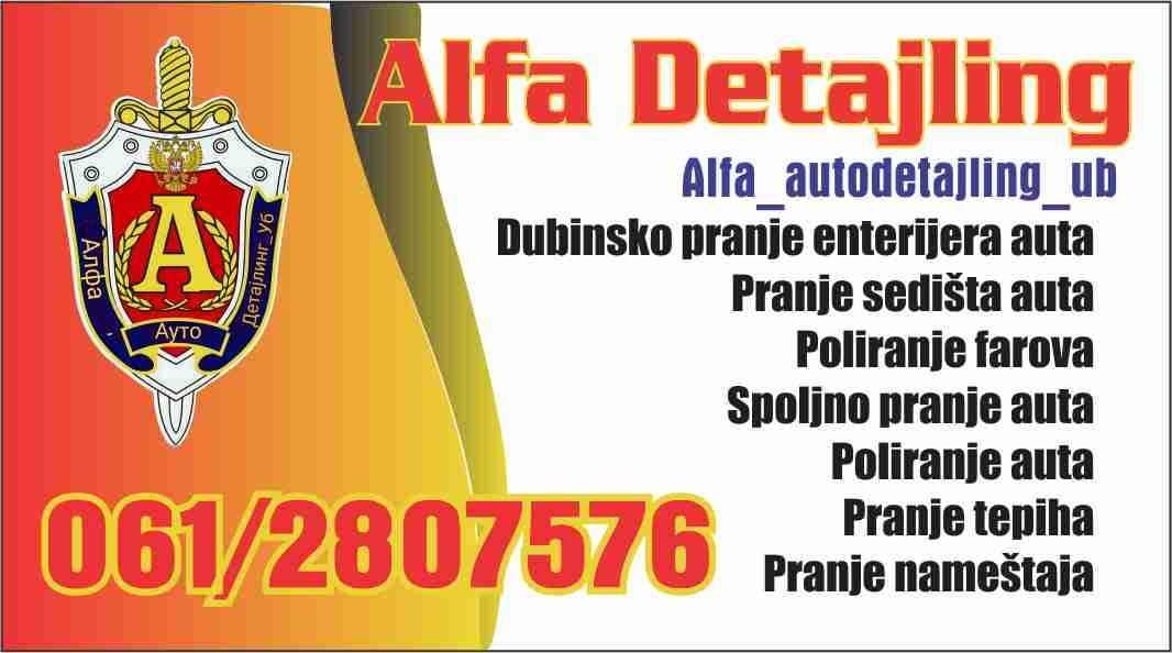 Alfa Auto detajling Ub