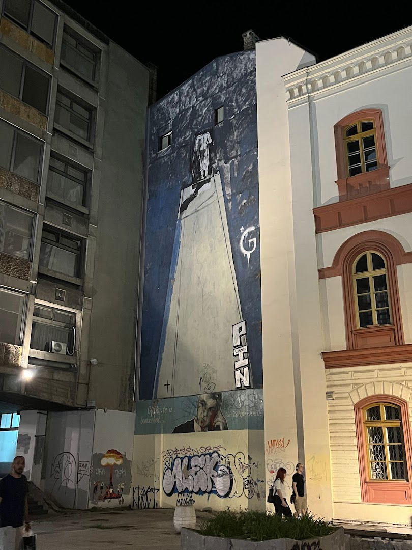 Mural of Vladimir Veličković