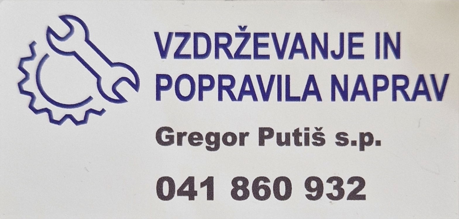 VZDRŽEVANJE IN POPRAVILA NAPRAV Gregor Putiš s.p.